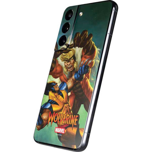 Marvel X-Men Wolverine Vs Sabretooth Galaxy S22 Plus Skin