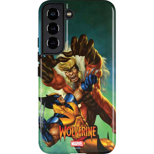 Marvel X-Men Wolverine Vs Sabretooth Galaxy S22 Pro Case