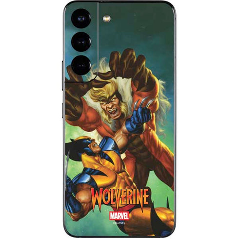 Marvel X-Men Wolverine Vs Sabretooth Galaxy S22 Skin