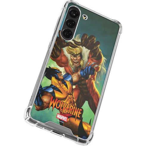 Marvel X-Men Wolverine Vs Sabretooth Galaxy S23 FE Clear Case