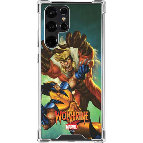 Marvel X-Men Wolverine Vs Sabretooth Galaxy S23 Ultra Clear Case