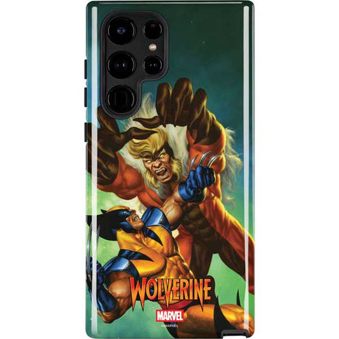 Marvel X-Men Wolverine Vs Sabretooth Galaxy S23 Ultra Pro Case