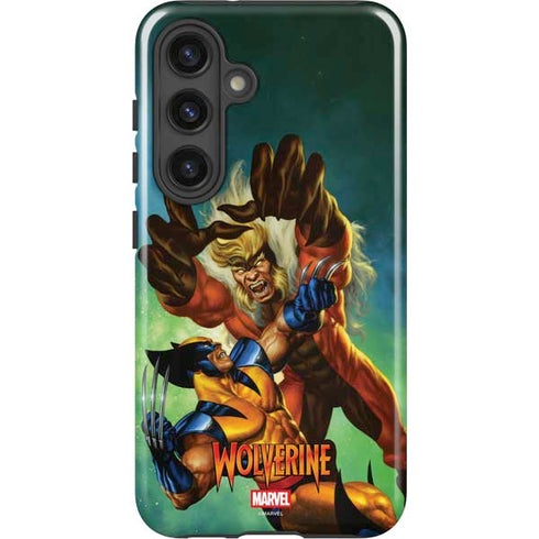Marvel X-Men Wolverine Vs Sabretooth Galaxy S25 Impact Case