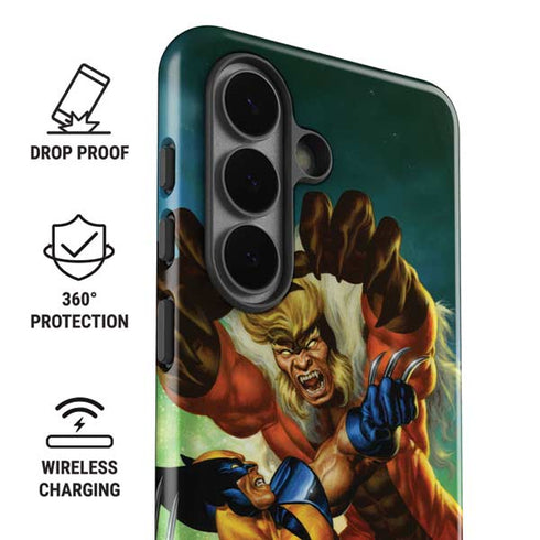 Marvel X-Men Wolverine Vs Sabretooth Galaxy S26 Plus Impact Case