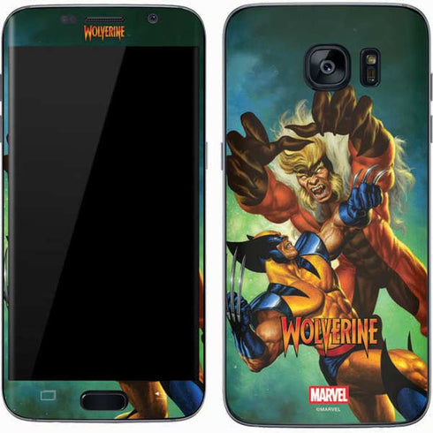 Marvel X-Men Wolverine Vs Sabretooth Galaxy S7 Skin