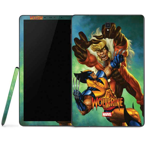 Marvel X-Men Wolverine Vs Sabretooth Samsung Galaxy Tab Skin