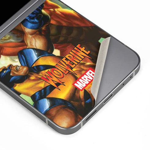 Marvel X-Men Wolverine Vs Sabretooth Galaxy Z Flip6 Skin