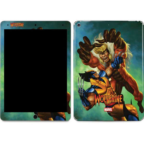 Marvel X-Men Wolverine Vs Sabretooth iPad Skins