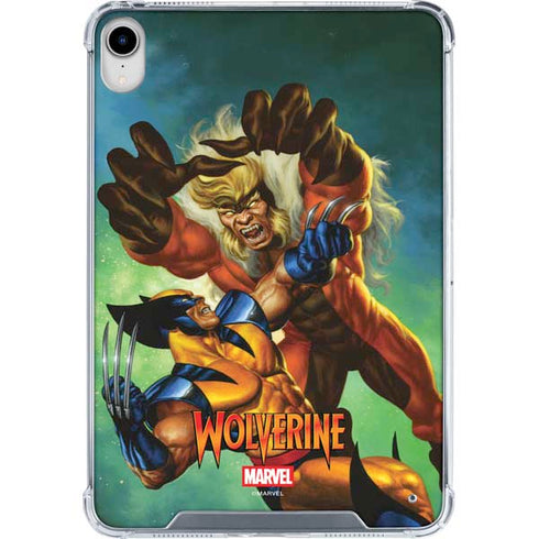 Marvel X-Men Wolverine Vs Sabretooth iPad 11th Gen (2025) Clear Case