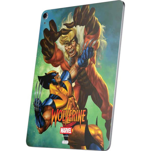 Marvel X-Men Wolverine Vs Sabretooth Apple iPad Air Skin