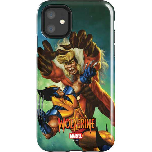 Marvel X-Men Wolverine Vs Sabretooth iPhone 11 Impact Case