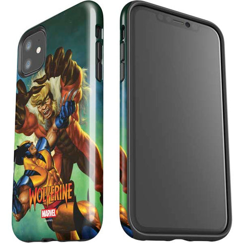 Marvel X-Men Wolverine Vs Sabretooth iPhone 11 Impact Case