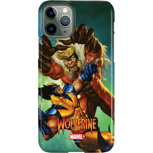 Marvel X-Men Wolverine Vs Sabretooth iPhone 11 Pro Lite Case