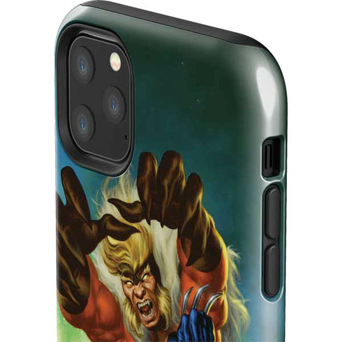 Marvel X-Men Wolverine Vs Sabretooth iPhone 11 Pro Max Impact Case