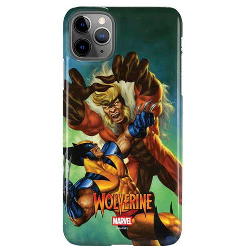 Marvel X-Men Wolverine Vs Sabretooth iPhone 11 Pro Max Lite Case