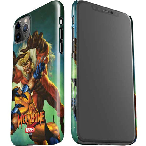 Marvel X-Men Wolverine Vs Sabretooth iPhone 11 Pro Max Lite Case