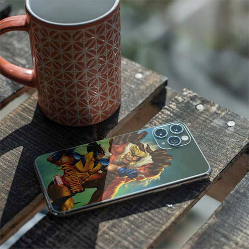 Marvel X-Men Wolverine Vs Sabretooth iPhone 11 Pro Skin