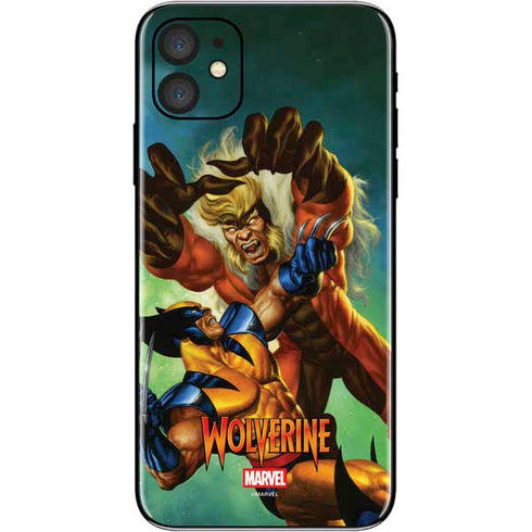 Marvel X-Men Wolverine Vs Sabretooth iPhone 11 Skin