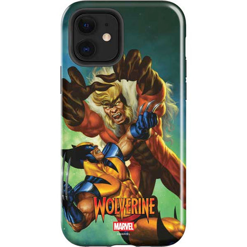 Marvel X-Men Wolverine Vs Sabretooth iPhone 12 Impact Case