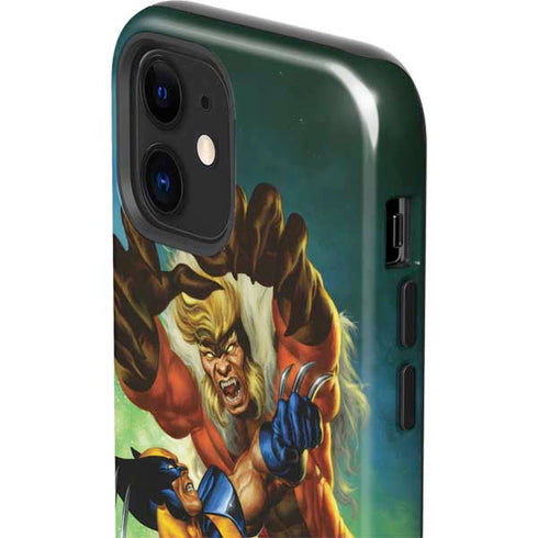 Marvel X-Men Wolverine Vs Sabretooth iPhone 12 Impact Case