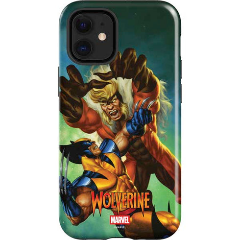 Marvel X-Men Wolverine Vs Sabretooth iPhone 12 Mini Impact Case