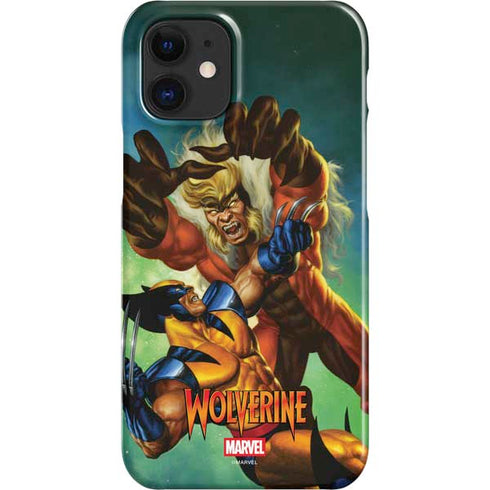 Marvel X-Men Wolverine Vs Sabretooth iPhone 12 Mini Lite Case
