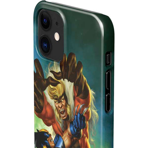 Marvel X-Men Wolverine Vs Sabretooth iPhone 12 Mini Lite Case