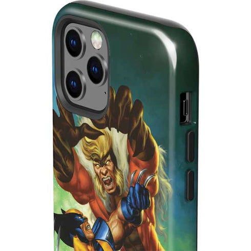 Marvel X-Men Wolverine Vs Sabretooth iPhone 12 Pro Max Impact Case