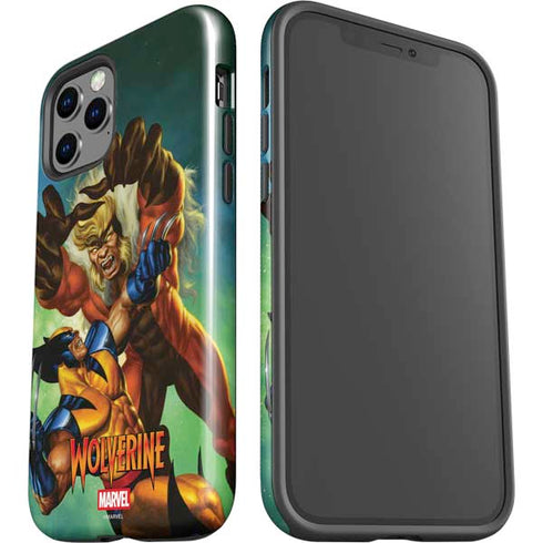 Marvel X-Men Wolverine Vs Sabretooth iPhone 12 Pro Max Impact Case