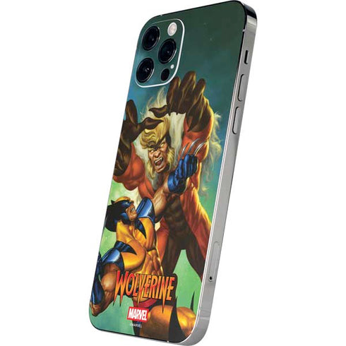 Marvel X-Men Wolverine Vs Sabretooth iPhone 12 Pro Skin