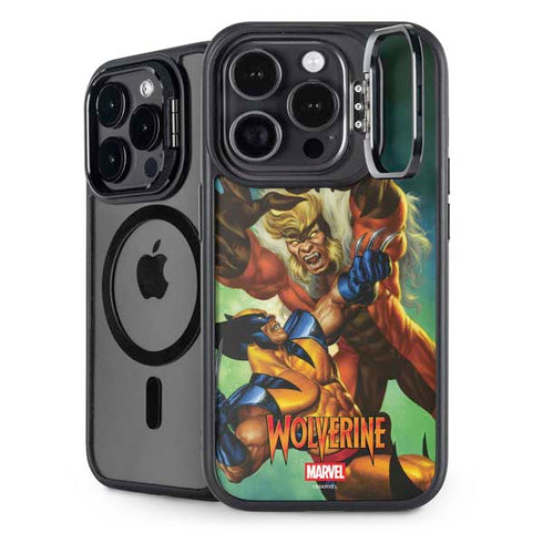 Marvel X-Men Wolverine Vs Sabretooth iPhone Cases