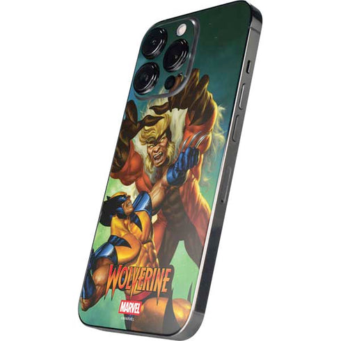Marvel X-Men Wolverine Vs Sabretooth iPhone 13 Pro Max Skin
