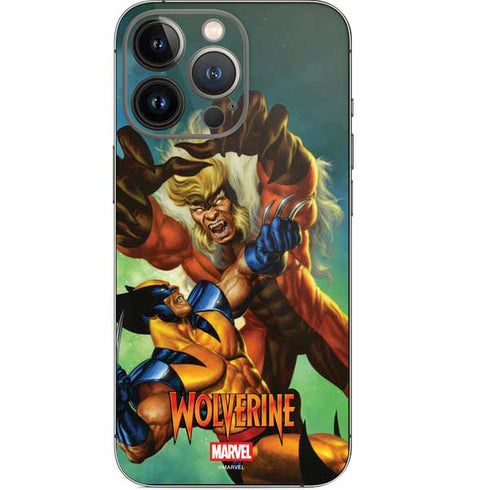 Marvel X-Men Wolverine Vs Sabretooth iPhone 13 Pro Skin