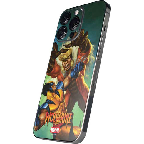 Marvel X-Men Wolverine Vs Sabretooth iPhone 14 Pro Max Skin
