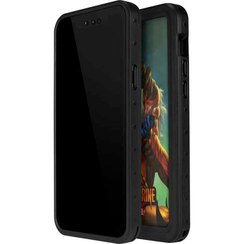 Marvel X-Men Wolverine Vs Sabretooth iPhone 14 Pro Max Waterproof Case