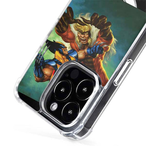 Marvel X-Men Wolverine Vs Sabretooth iPhone 15 Pro Max MagSafe Case