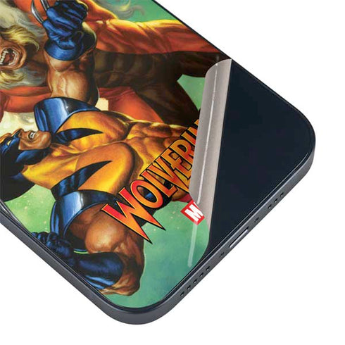 Marvel X-Men Wolverine Vs Sabretooth iPhone 15 Skin