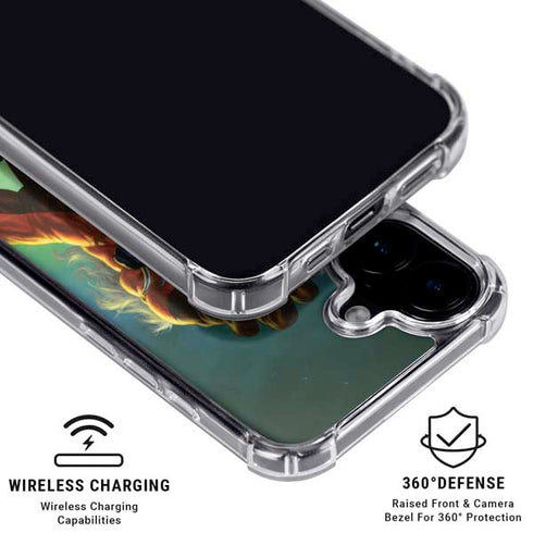Marvel X-Men Wolverine Vs Sabretooth iPhone 16 Clear Case