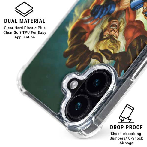 Marvel X-Men Wolverine Vs Sabretooth iPhone 16 Plus MagSafe Case