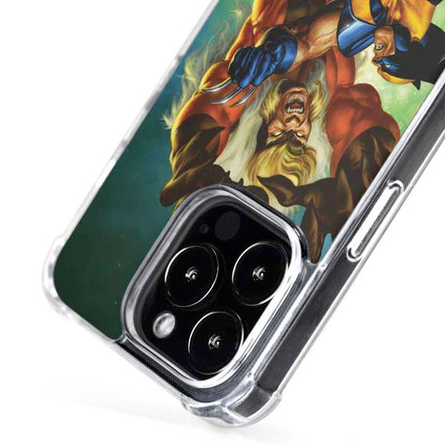 Marvel X-Men Wolverine Vs Sabretooth iPhone 16 Pro MagSafe Case