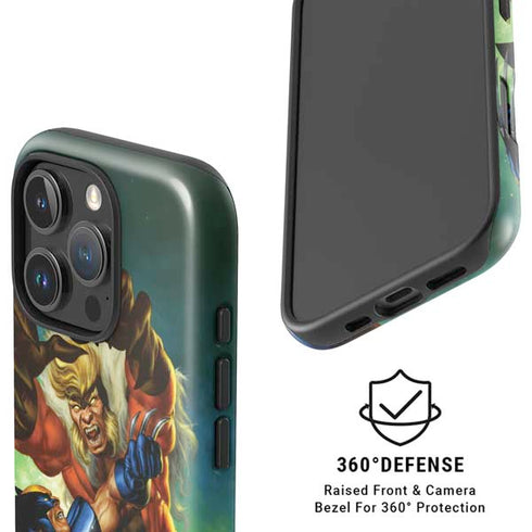Marvel X-Men Wolverine Vs Sabretooth iPhone 16 Pro Magsafe Impact Case