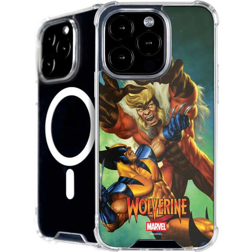 Marvel X-Men Wolverine Vs Sabretooth iPhone 16 Pro Max MagSafe Case