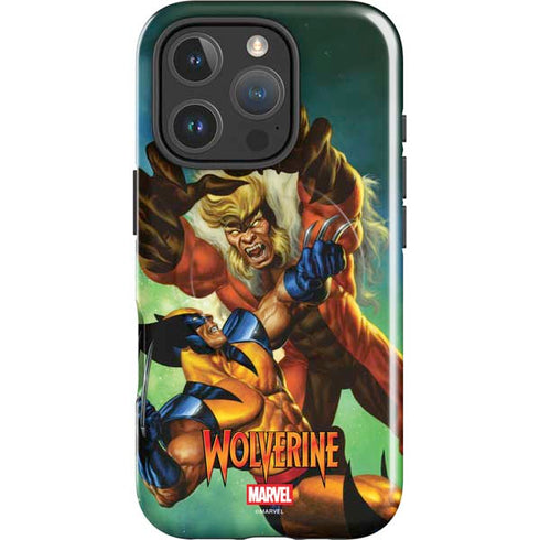 Marvel X-Men Wolverine Vs Sabretooth iPhone 16 Pro Max Magsafe Impact Case