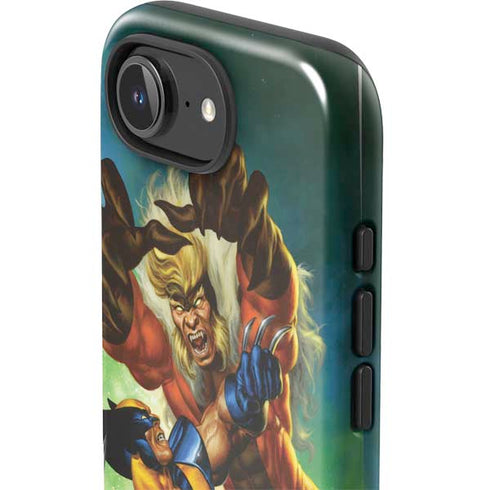Marvel X-Men Wolverine Vs Sabretooth iPhone 16e Impact Case