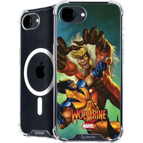 Marvel X-Men Wolverine Vs Sabretooth iPhone 16e MagSafe Case
