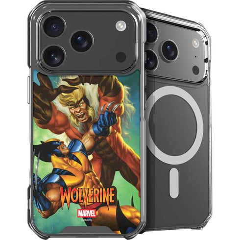 Marvel X-Men Wolverine Vs Sabretooth iPhone 18 Pro MagSafe Case