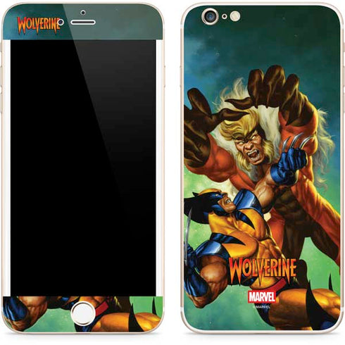 Marvel X-Men Wolverine Vs Sabretooth iPhone 6/6s Plus Skin