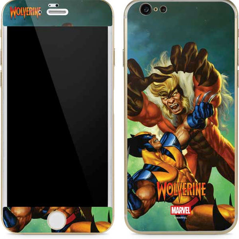 Marvel X-Men Wolverine Vs Sabretooth iPhone 6/6s Skin