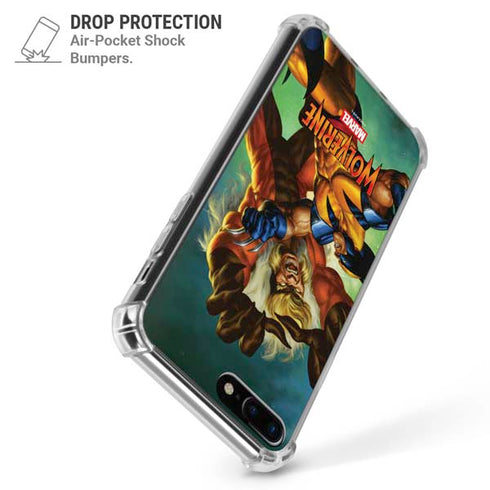 Marvel X-Men Wolverine Vs Sabretooth iPhone 7/8 Plus Clear Case