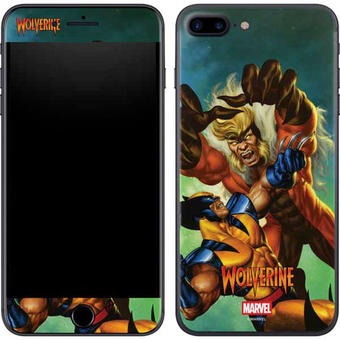 Marvel X-Men Wolverine Vs Sabretooth iPhone 7 Plus Skin